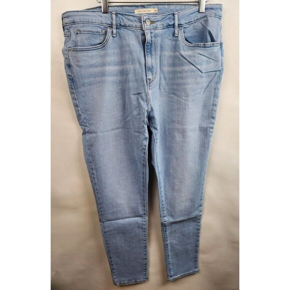 Levi's Denim - Levi's 721 Light Blue Denim Skinny Leg High Rise Stretch Jeans Size 34